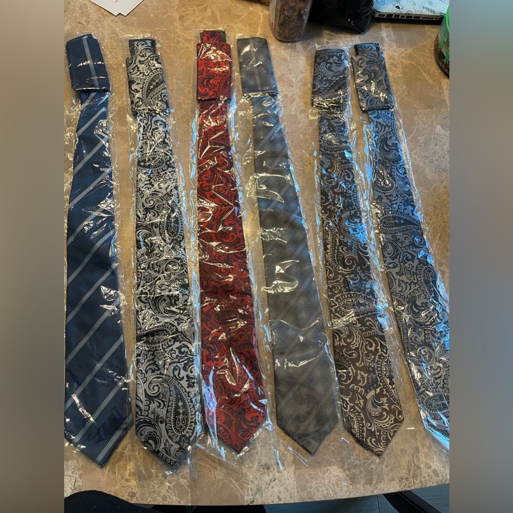 Men suit ties set